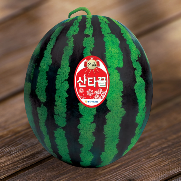 Deliver 10 May. Santa Honey Watermelon 산타 꿀 수박 Approx. 7kg