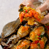 Deliver 31 Oct. Korean Soy Sauce Marinated Crabs 2pcs +3pcs Shrimps 일미 간장게장 암꽃게 大 2마리 - 1.2kg