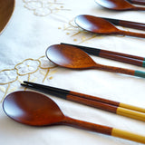 Pure lacquered wooden cutlery set for 1 person - 순수 SOON SU
