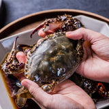 Deliver 31 Oct. Korean Soy Sauce Marinated Crabs 2pcs +3pcs Shrimps 일미 간장게장 암꽃게 大 2마리 - 1.2kg