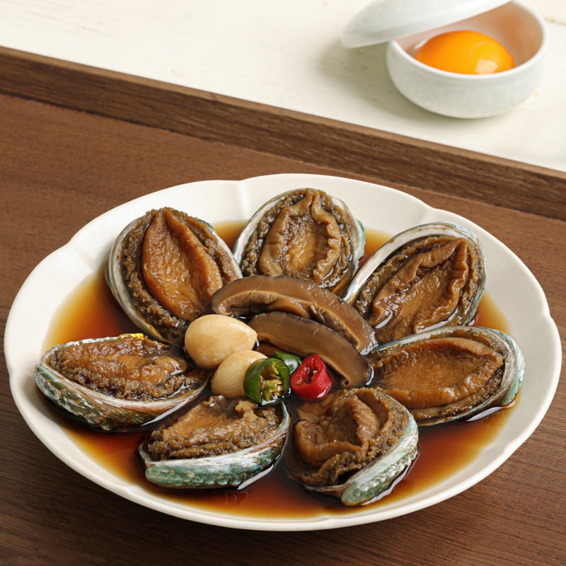 Deliver 24 May. (Pre-Order) Korean Soy Sauce Marinated Abalone (Ganjang jeonbok jang) 전복장, ILMI Restaurant 6차 리오더 - 1.1kg (15~17pcs)