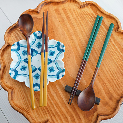 Deliver 5 Apr. (Pre-order) Pure lacquered wooden cutlery set for 1 person - 순수 SOON SU