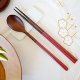 Deliver 3 May.(Pre-order) Pure lacquered wooden cutlery set for 1 person - 순수 SOON SU