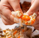 Deliver 31 Oct. Korean Soy Sauce Marinated Crabs 2pcs +3pcs Shrimps 일미 간장게장 암꽃게 大 2마리 - 1.2kg