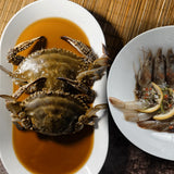 Deliver 31 Oct. Korean Soy Sauce Marinated Crabs 2pcs +3pcs Shrimps 일미 간장게장 암꽃게 大 2마리 - 1.2kg