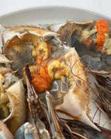 Deliver 31 Oct. Korean Soy Sauce Marinated Crabs 2pcs +3pcs Shrimps 일미 간장게장 암꽃게 大 2마리 - 1.2kg