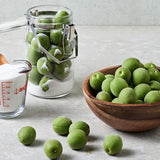making green plum syrup