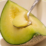 Enjoying musk melon