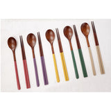 Deliver 3 May.(Pre-order) Pure lacquered wooden cutlery set for 1 person - 순수 SOON SU