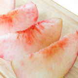 Korean White Peaches Cut