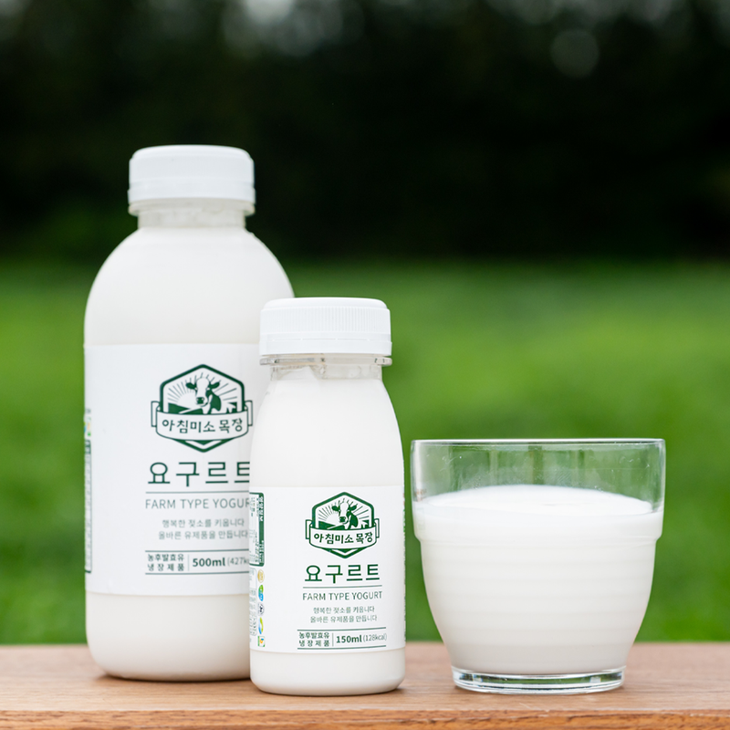 WHOLESALE - Deliver 22 Sep. (Pre-Order) Morning Smile Farm Yogurt 제주아침미소 요거트 500ml x 5 Bottles