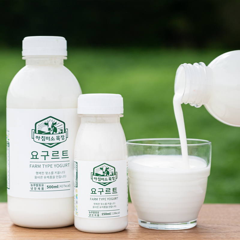 WHOLESALE -  (Pre-Order) Morning Smile Farm Yogurt 제주아침미소 요거트 500ml x 5 Bottles
