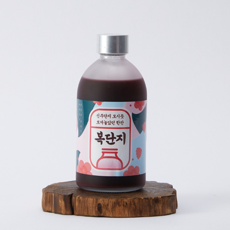 Korean Wine Bok Dan Ji Gift Set 복단지 350ml x 2 Bottles