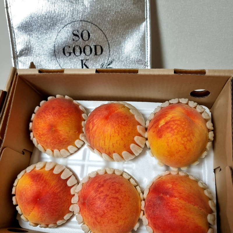 WHOLESALE - Deliver 22 Sep. (Pre-Order) Premium Korean Yellow Peach 황도복숭아 - 10pc~14pc 3.6kg