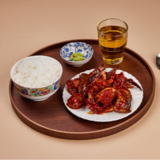 KOSANGHAN COMPANY Jjaebo Spicy Marinated Crabs 고상한컴퍼니 양념게장(숫) 350g