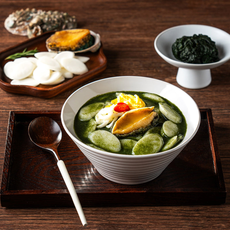 Premium Wando Abalone Seaweed Rice Cake Soup 전복 매생이 떡국 200g