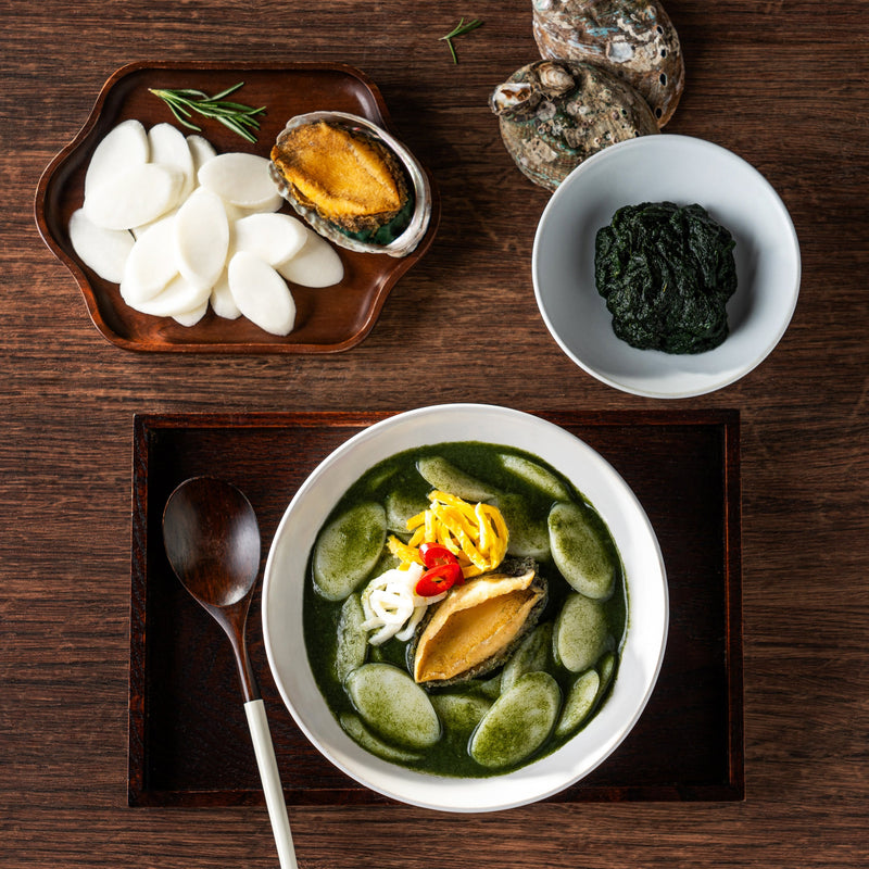 Premium Wando Abalone Seaweed Rice Cake Soup 전복 매생이 떡국 200g