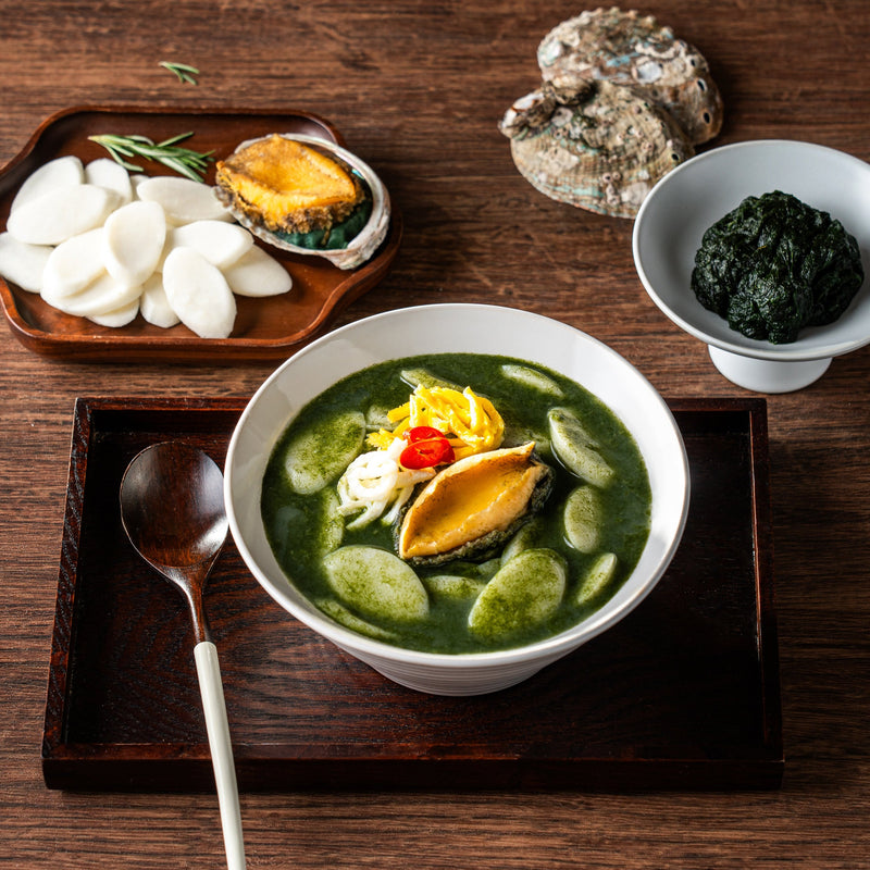 Premium Wando Abalone Seaweed Rice Cake Soup 전복 매생이 떡국 200g