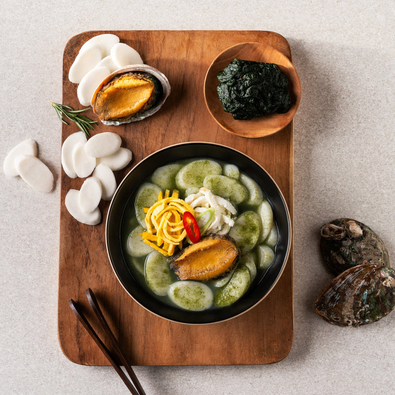 Premium Wando Abalone Seaweed Rice Cake Soup 전복 매생이 떡국 200g