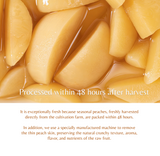 Deliver 31 July.  The Odam Barodam Sweet White Peach - 450g