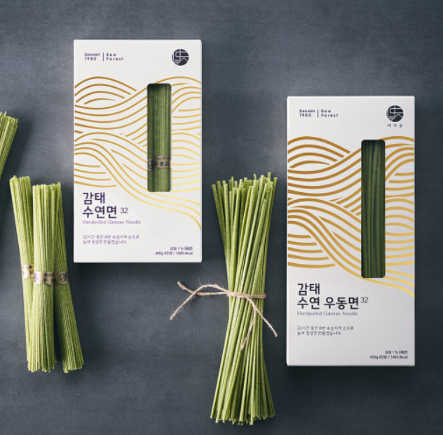 WHOLESALE - Deliver 22 Sep. (Pre-Order) Hand-pulled Gamtae Noodles 감태국수 1 Pack