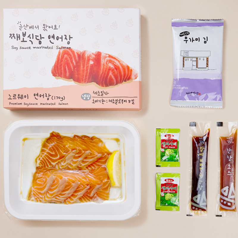 KOSANGHAN COMPANY Jjaebo Soy Sauce Marinated Salmon 고상한컴퍼니 째보식당 연어장 170g