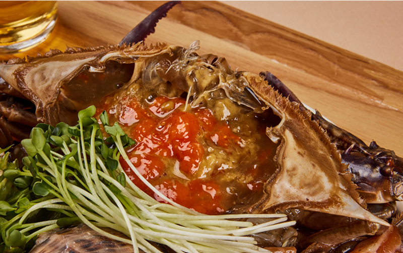 KOSANGHAN COMPANY Jjaebo Soy Sauce Marinated Crab 1 pcs 고상한컴퍼니 꽃게장 (230g 이상) 1마리