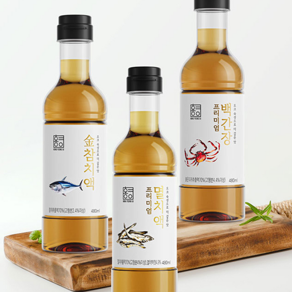 Hong Yeong Ui Premium Anchovy Fish Sauce 홍영의 프리미엄 멸치액 480ml