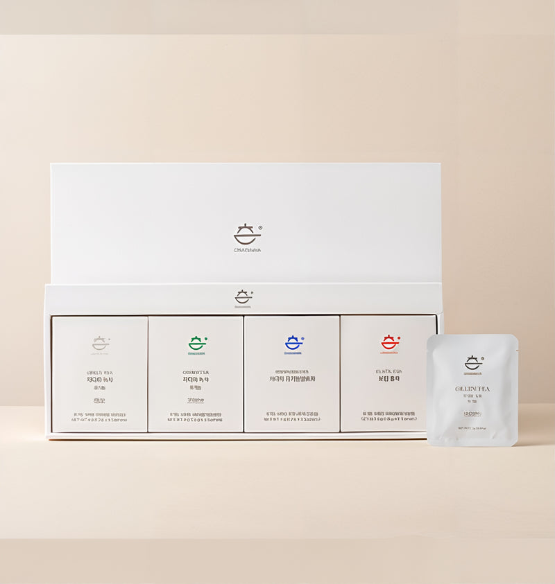 Organic Green Tea 4 Flavors 녹차4종티백세트 1.2g x 5 Sachets ea