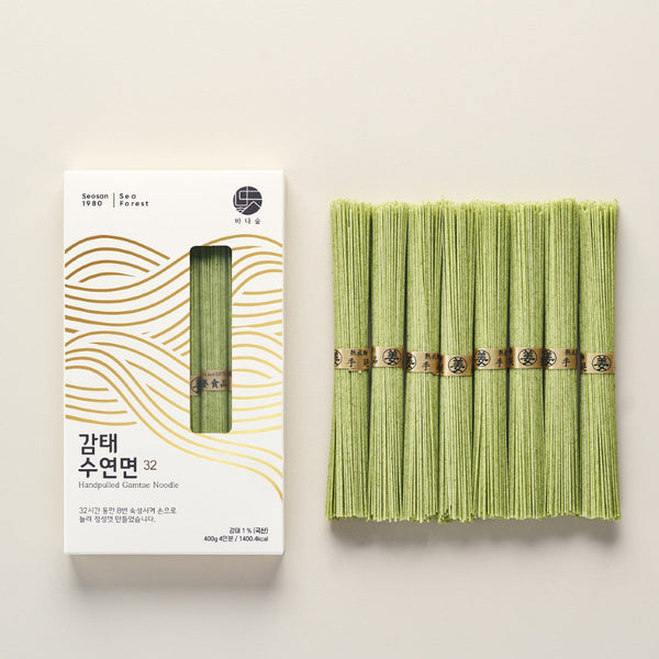 WHOLESALE - (Pre-Order) Hand-pulled Gamtae Noodles 감태국수 1 Pack