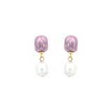 Deliver 6 Oct. (Pre-order) Ceramic Pearl Drop Earring