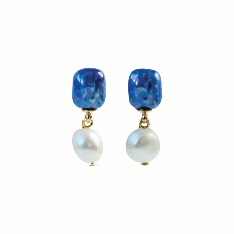 Deliver 6 Oct. (Pre-order) Ceramic Pearl Drop Earring