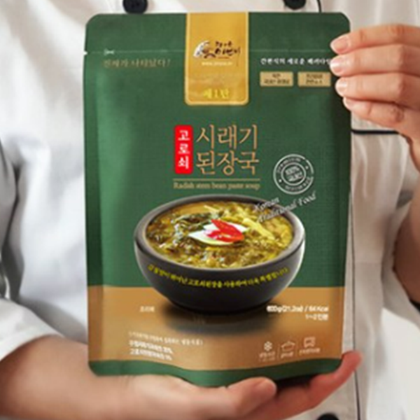 Piagol Miseon-ssi Radish Stem Bean Paste Soup 고로쇠 시래기 된장국 600g 1 PACK