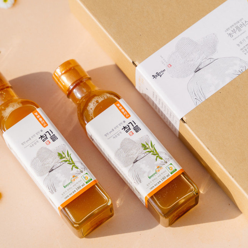 Premium Korean Sesame Oil & Perilla Oil Gift Set