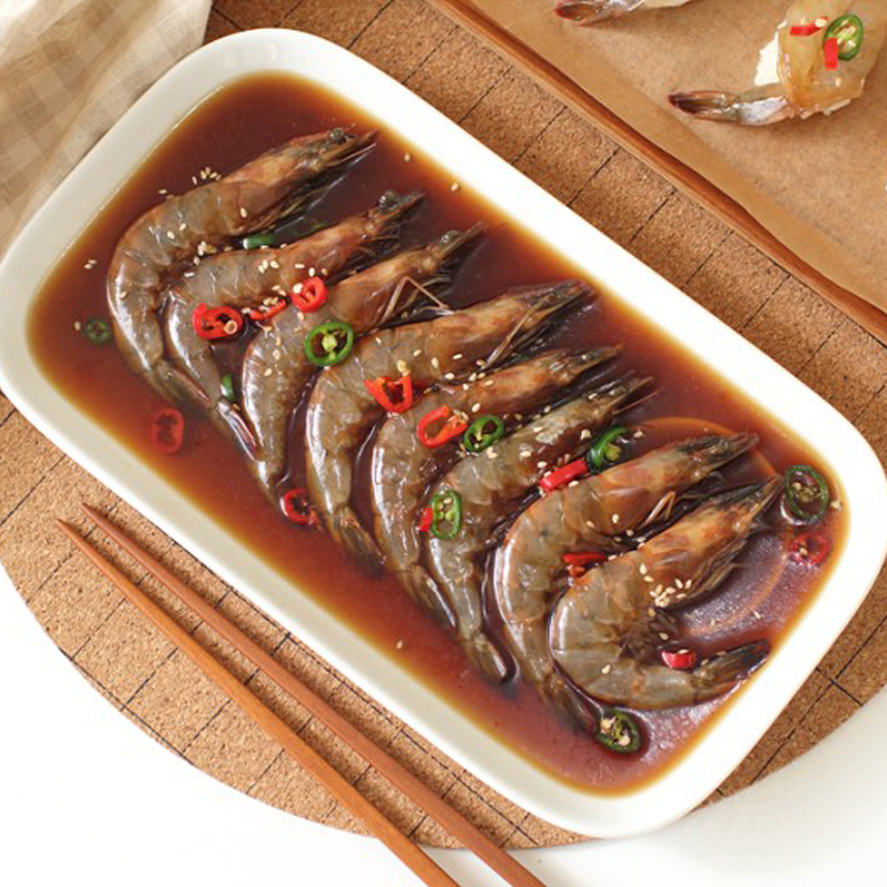 Deliver 3 May.(Pre-Order) Korean Soy Sauce Marinated Shrimps (Ganjang Saewoojang) 새우장, ILMI Restaurant 7차 리오더- 1.1kg (22pcs)