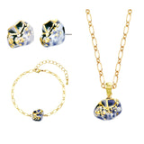 Deliver 6 Oct. (Pre-order) Gemstone Ceramic Jewellery Set