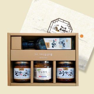 Deliver 13 Oct. (Pre-Order) Premium Gift Set Korean Special Sauces 지리산 프리미엄 고로쇠 장류 선물세트
