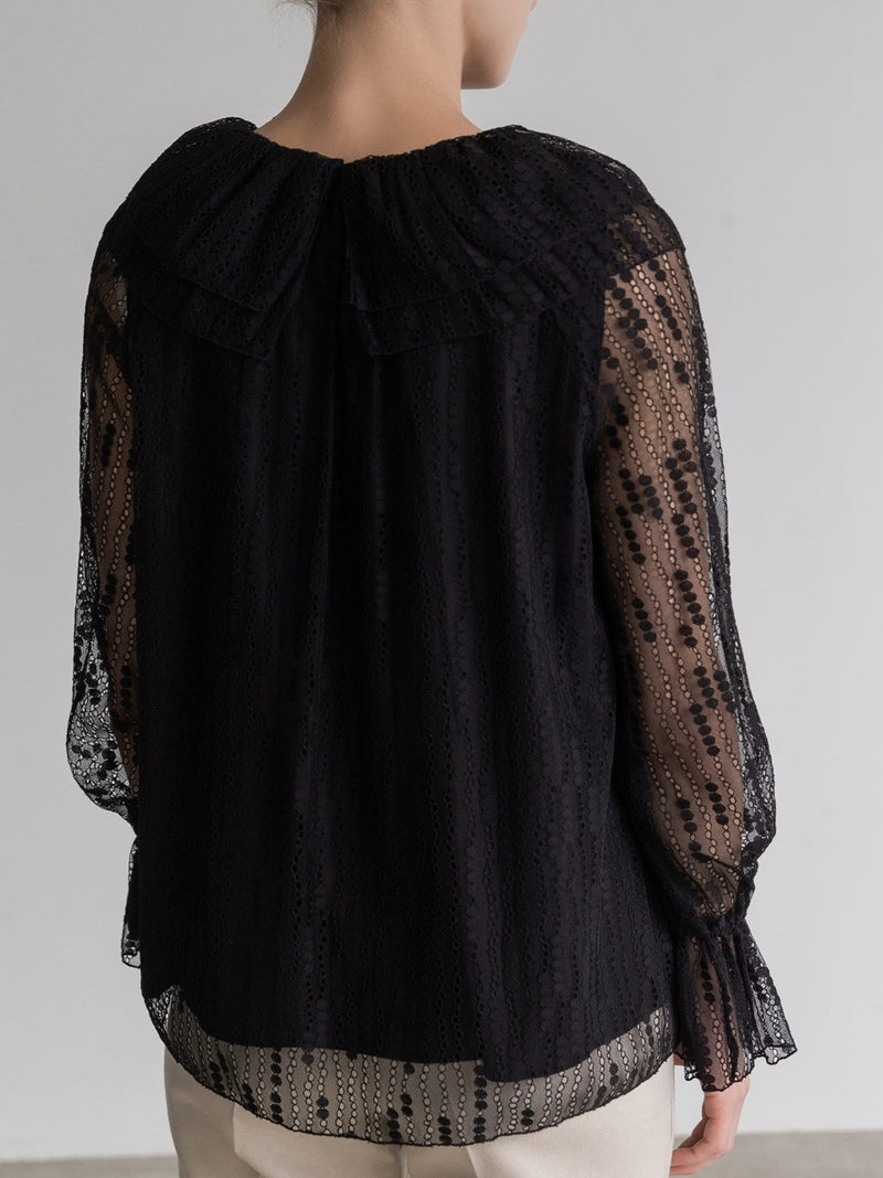 Deliver 6 Oct. (Pre-order) Layered Lace Blouse