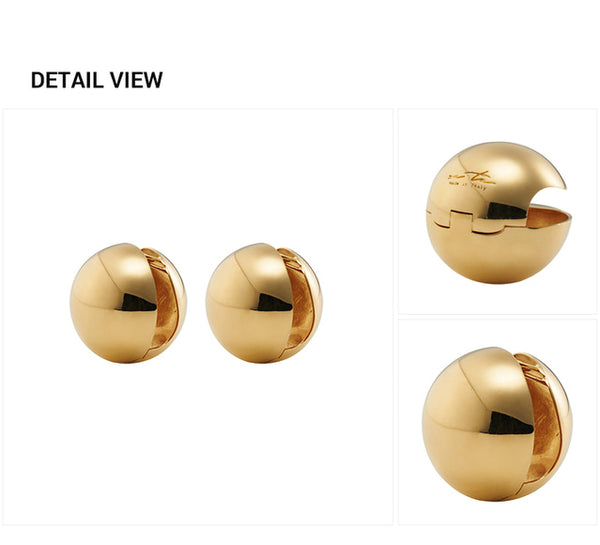Deliver 6 Oct. (Pre-order) SFERA Gold E and Silver E Earrings