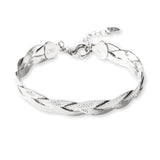 Deliver 27 Oct. (Pre-order) TRECCE 3 DIA Silver N Necklace & Bracelet