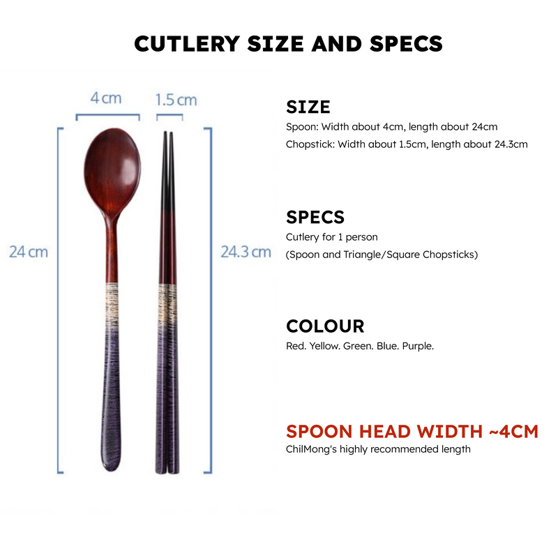 Deliver 1 Mar. (Pre-order) Pure lacquered wooden cutlery set for 1 person - 순수 SOON SU