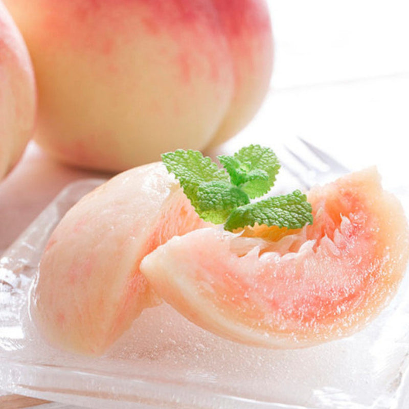Korean White Peaches Cut