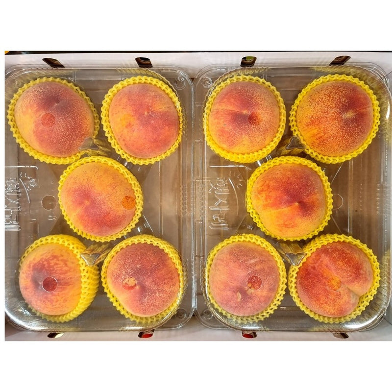 Top quality premium Korean Yellow Peaches 황도복숭아 - approx. 2.5kg (1 box)